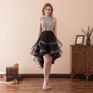 High Low Homecoming Dresses Black Grade 8th Prom Dresses Junior High Cute Graduation Cocktail Graduation Dresses Formal gowns